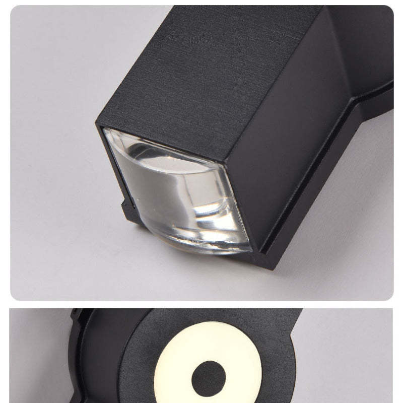 Väderbeständig Cross-Form Utomhusvägglampa med Mjukt Vitt LED-ljus Carvallo