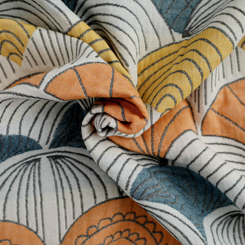 Shell Print Jacquard Bomull Handduk 70x140cm Carvallo