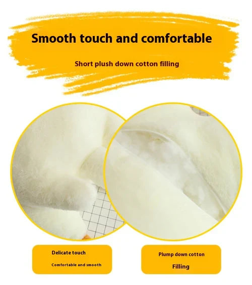 Luxora Stor Vit Gås Plysch Leksak – Överdimensionerad Mjuk Kudde för Barn & Vuxna Carvallo