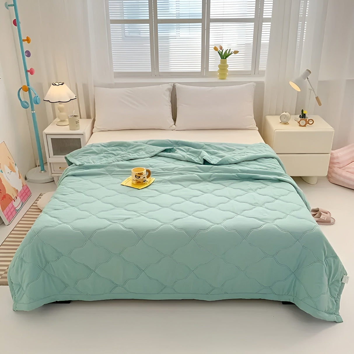 Lätt sommarfilten – Kylande & Lättskött | Perfekt för enkelsängar och dubbelsängar Carvallo