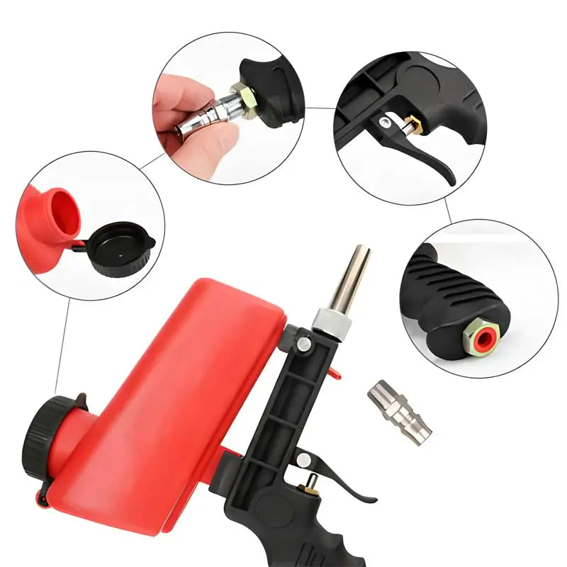 Bärbar luftbläster – Multifunktionellt elverktyg för rost-, färg- och ytborttagning MILA Sverige