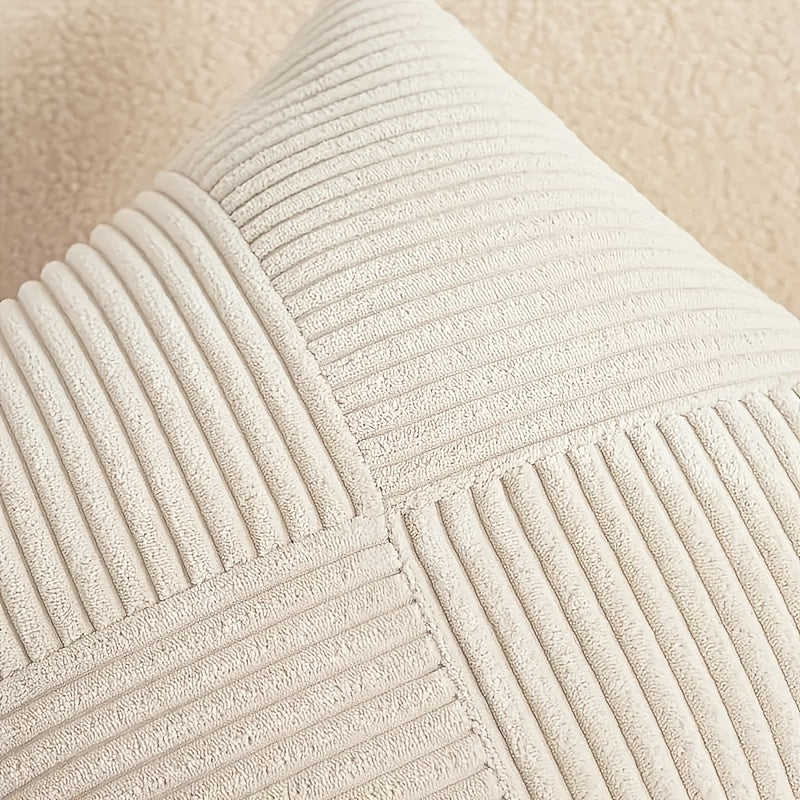 2-delad Bohemisk Stil Corduroy Kuddöverdrag – Mjuk och Stilig för Soffa och Säng Carvallo