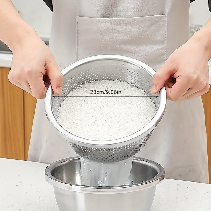 PurePrep – Set med 2 silar och blandningsskålar i rostfritt stål MILA Sverige