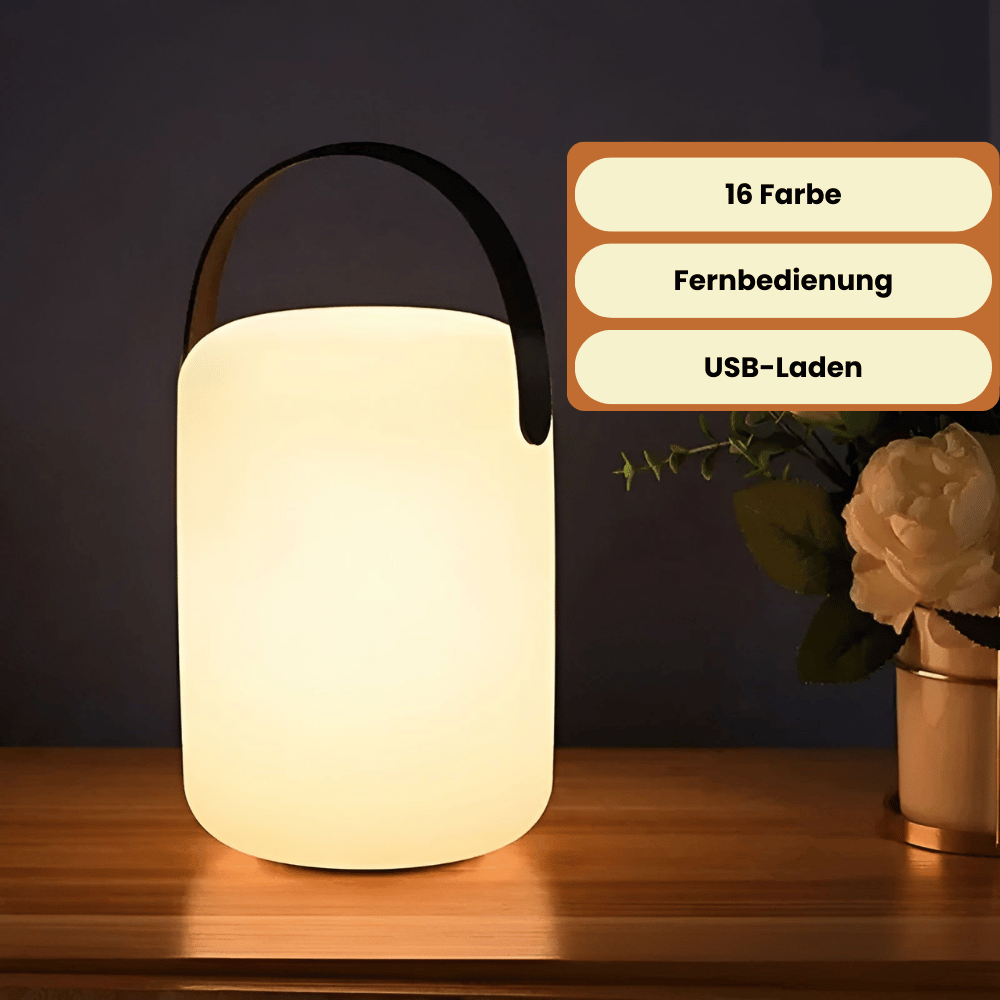 Trådlamp LED-bordslampa – Bärbar & Vattentålig med fjärrkontroll | För trädgård, balkong & vardagsrum Carvallo