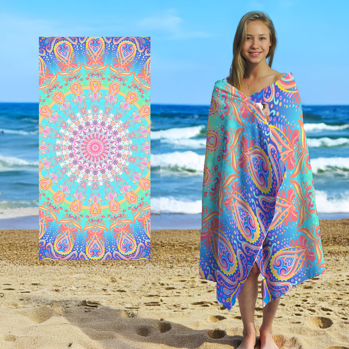 Mikrofiberstrandlakan – Mjukt, iögonfallande, stor passform MILA Sverige