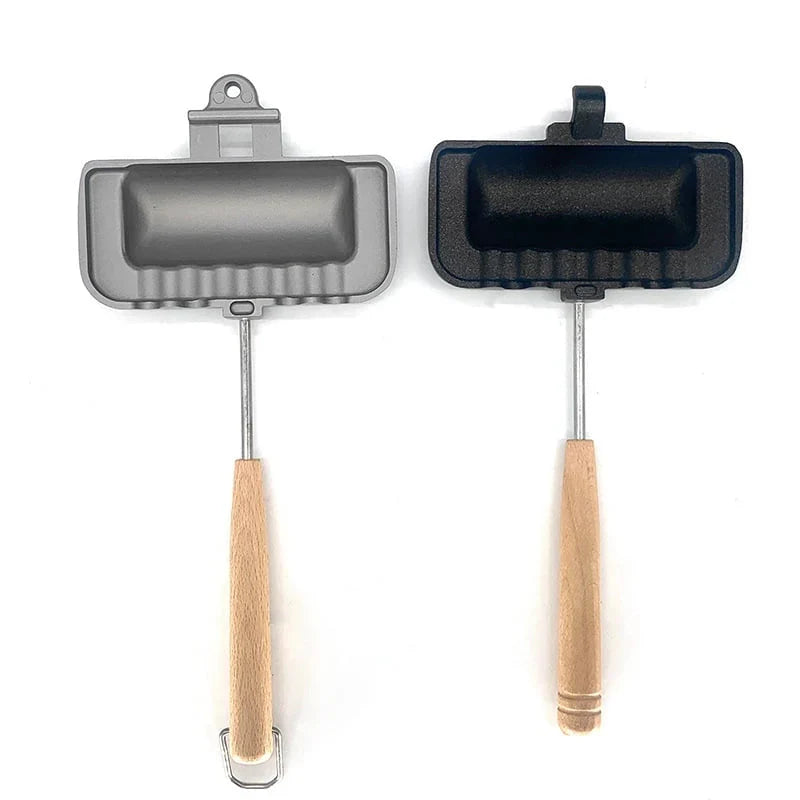 Flip Sandwich Maker Pan – Dubbelsidig non-stick aluminiumrostgryta MILA Sverige