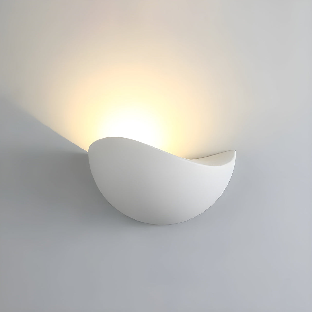 NoirLume Light - Minimalistisk halvcirkelformad LED vägglampa Carvallo