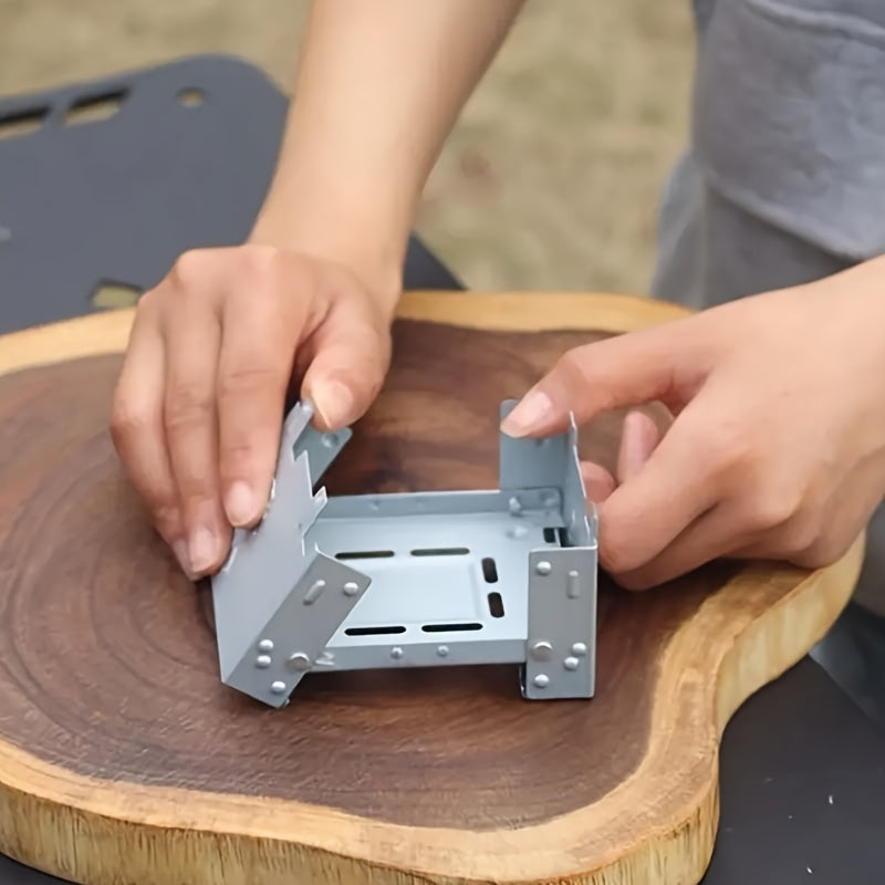 Carvallo FoldHeat | Fällbar & Ultralätt | Rostfritt stål | För utomhuslagning & trekking Carvallo