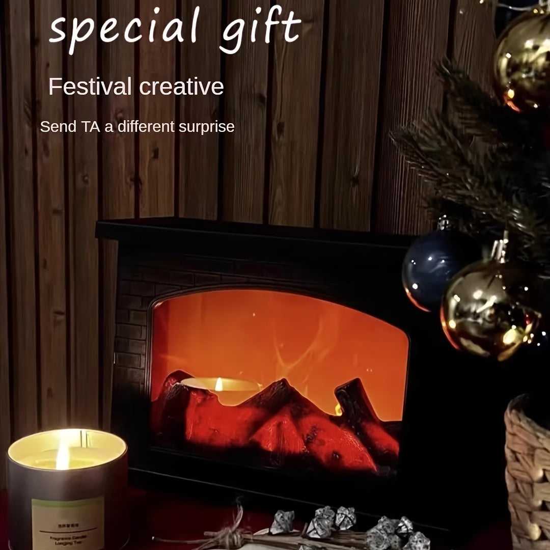 FlameGlow - Värmande Eld Simulering Kol Ljus Retro Dekoration för Inomhus och Utomhus Carvallo