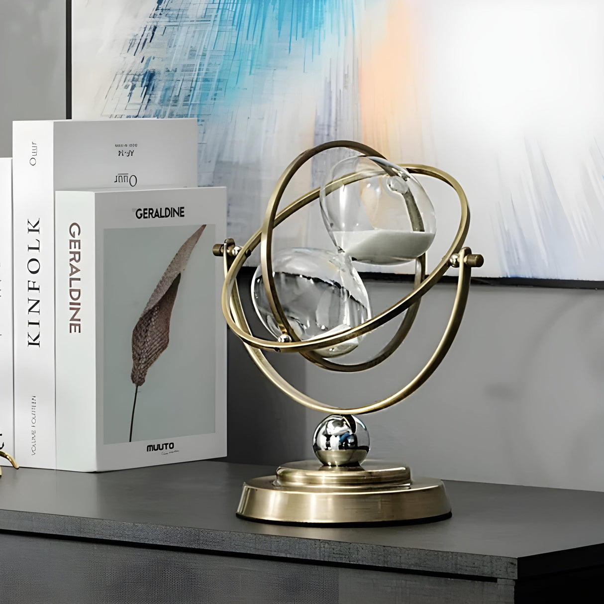 SereniTime - Elegant sanduhr med lugnande sandflöde och stil Carvallo
