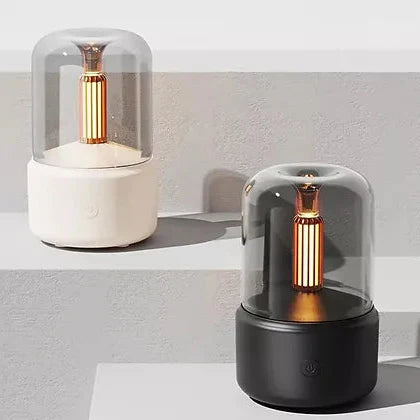 Luxora Retro Aromadiffusor med Nattljus - USB Eterisk Olja Luftfuktare för Hem och Kontor Carvallo