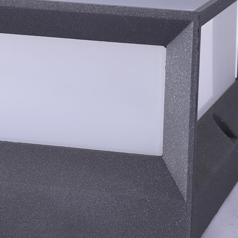 Trädgård Solar LED Postlampa Svart Aluminium Carvallo