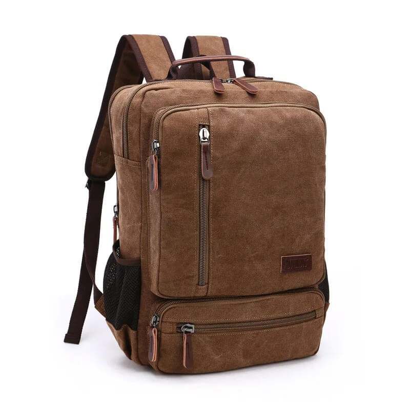NomadiqPack – Vintage Canvas Ryggsäck för Resor | Stil, Funktion och Flexibilitet i Ett-Backpack-BB-Hemnix