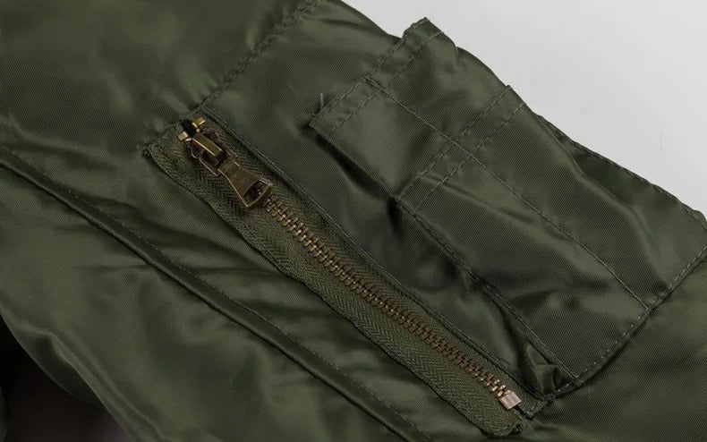 Bomberjacka i tjock plysch för män-Hemnix-Hemnix