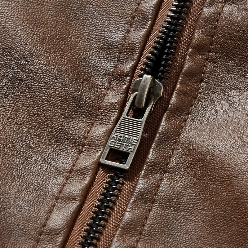 Casual varm bikerjacka för män-Hemnix-Hemnix