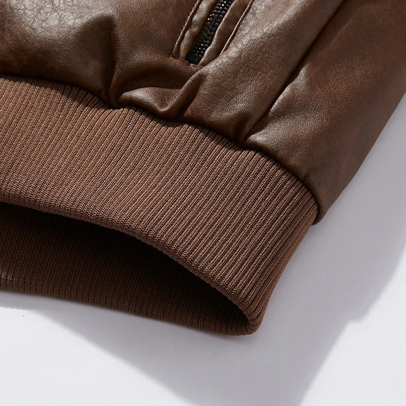 Casual varm bikerjacka för män-Hemnix-Hemnix