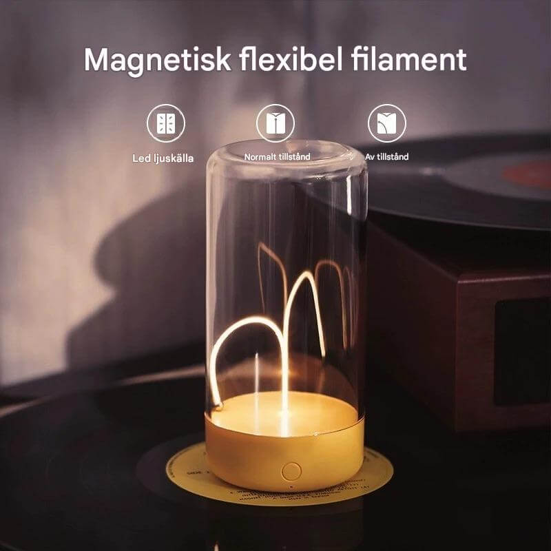 QuantumGlow – Bärbar LED-lampa med magnetisk och flexibel filament | USB-C uppladdningsbar ambient belysning-Lamps-BB-Hemnix