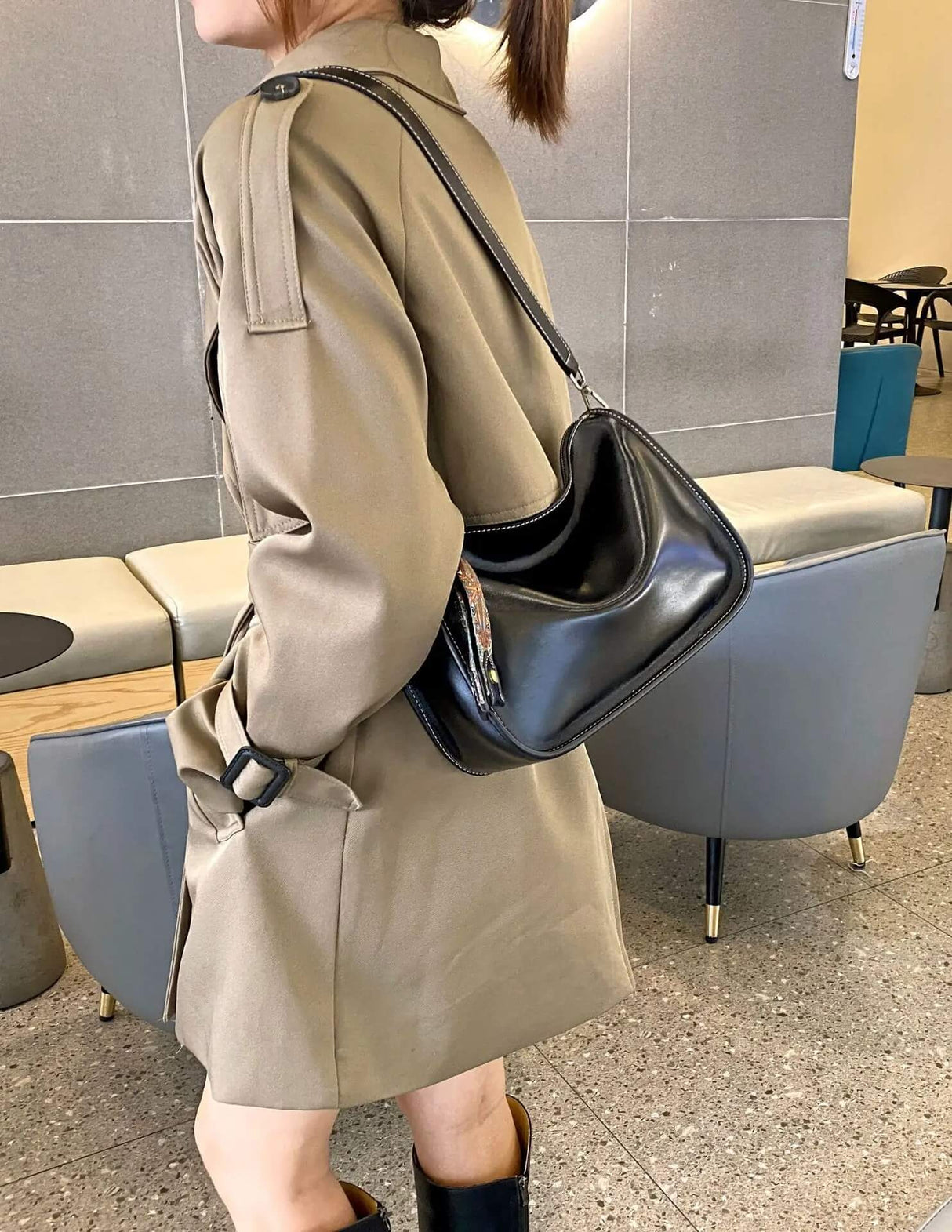 Luxury Leather Bag – Rymlig och elegant handväska i äkta läder-Shoulder Bags-BB-Hemnix