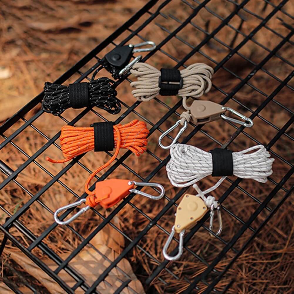 ReflectaCord – Reflekterande Tältlina 5M med Justerbar Trissa för Camping-Tent Accessories-BB-Hemnix