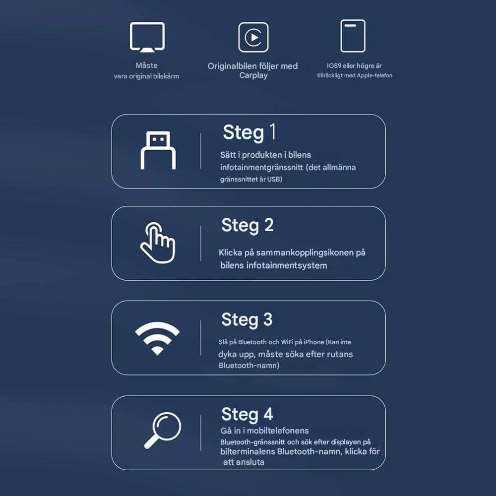 CarloBox – Trådlös CarPlay & Android Auto Adapter | Enkel Plug & Play för en Sladdfri Bilupplevelse-Motor Vehicle Video Monitor Mounts-BB-Hemnix