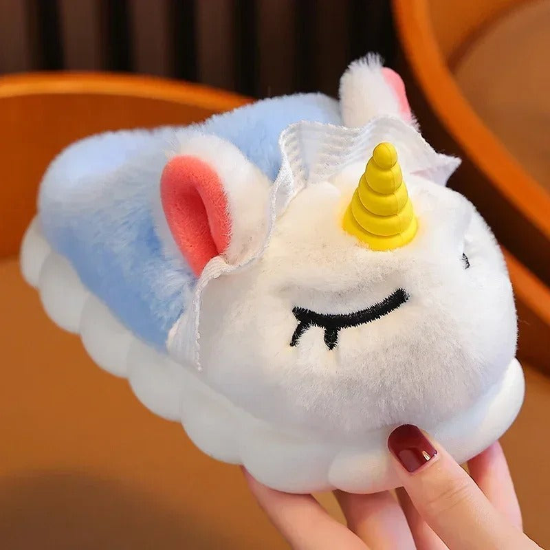 Enhörning plysch tofflor för barn-Hemnix-Hemnix