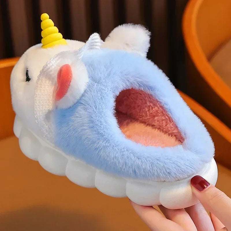 Enhörning plysch tofflor för barn-Hemnix-Hemnix