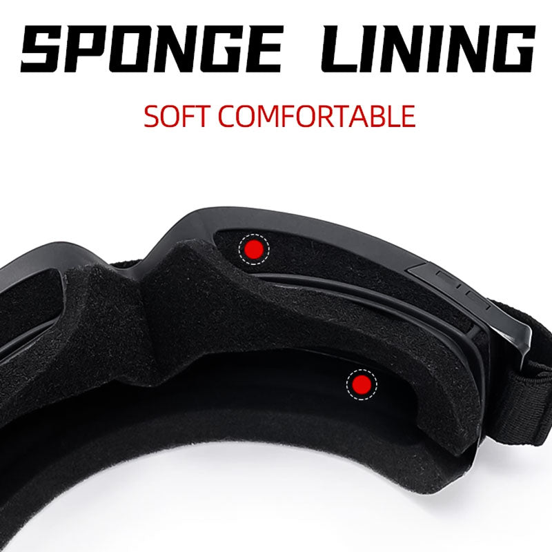 Royaleva Anti-Fog och Fit Over Glasögon Motorcykel Goggles Carvallo