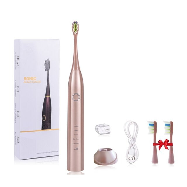 Sonic elektrisk uppladdningsbar tandborste-Beauty-Hemnix-Hemnix