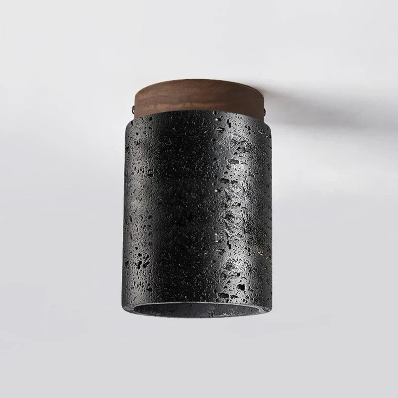 Diapole | Stilig Stenlampa med Trä för Elegant Belysning Carvallo