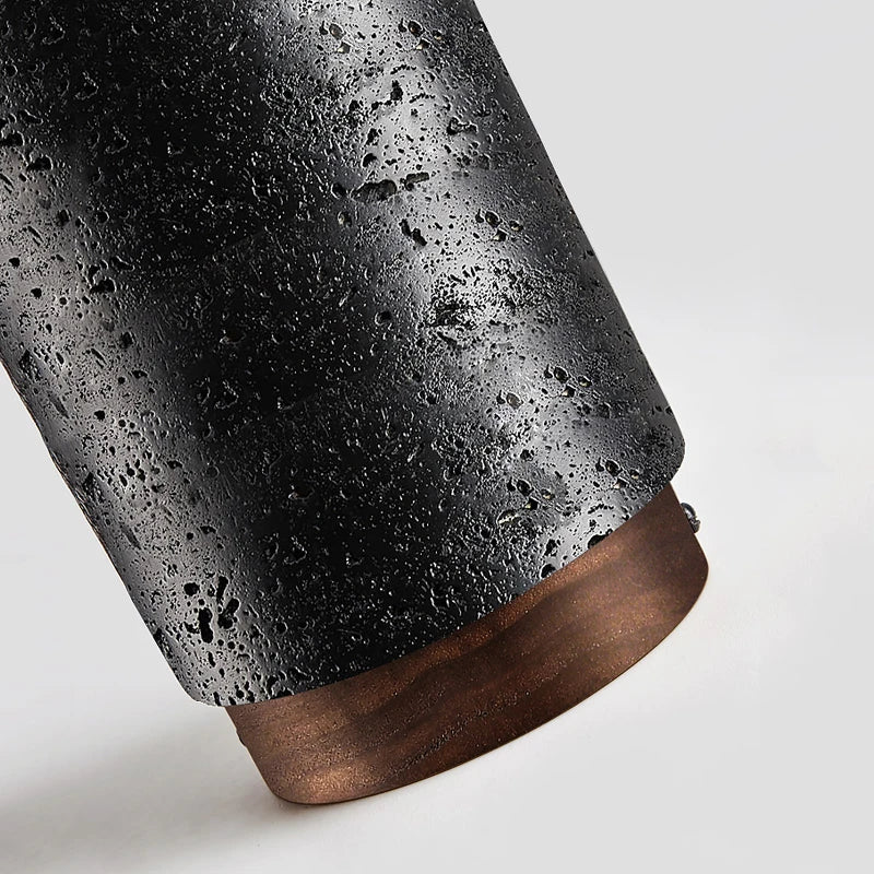 Diapole | Stilig Stenlampa med Trä för Elegant Belysning Carvallo