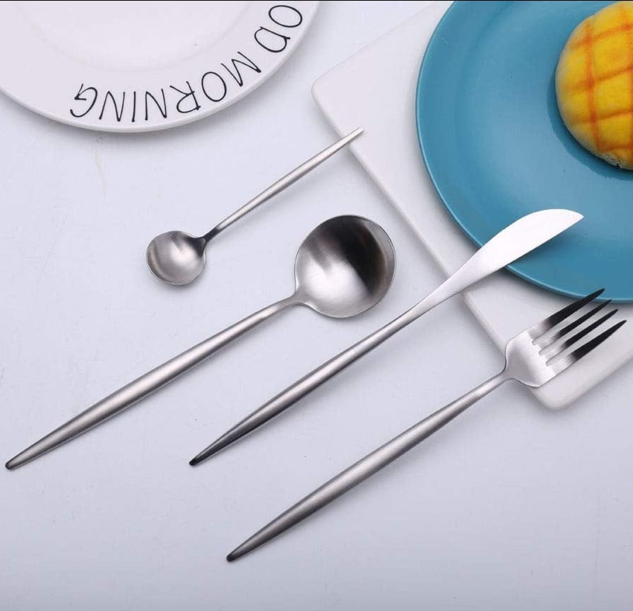 Silver Rostfritt Stål Bestickset Carvallo