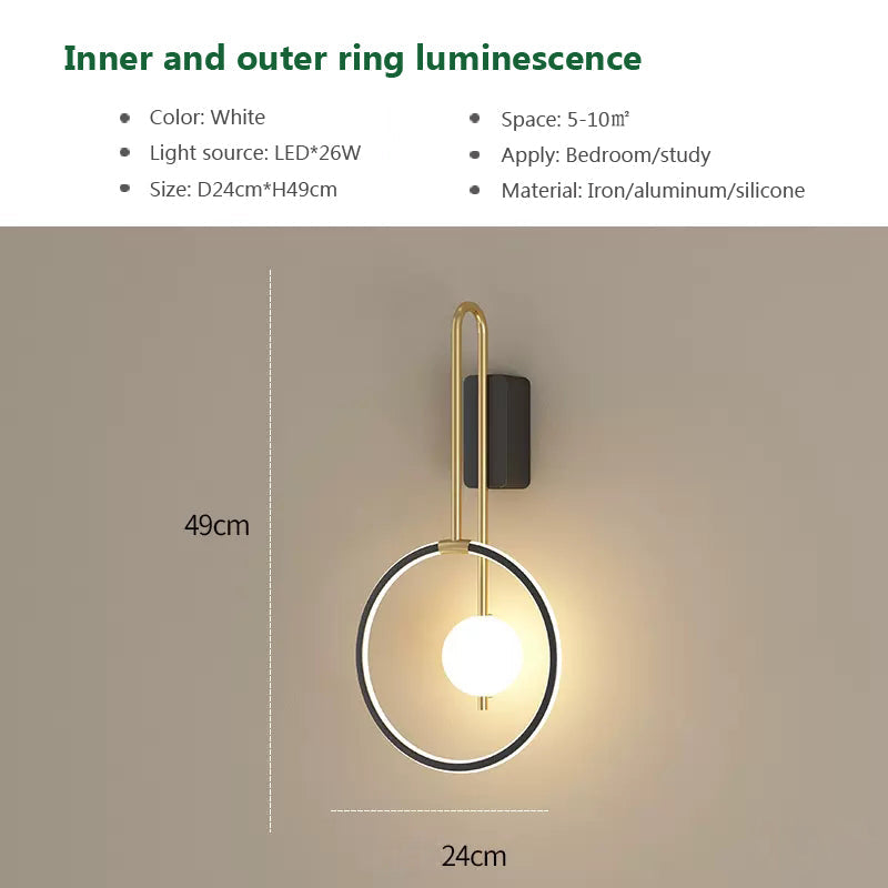 NordicaGlow – Minimalistisk LED Vägglampa Carvallo