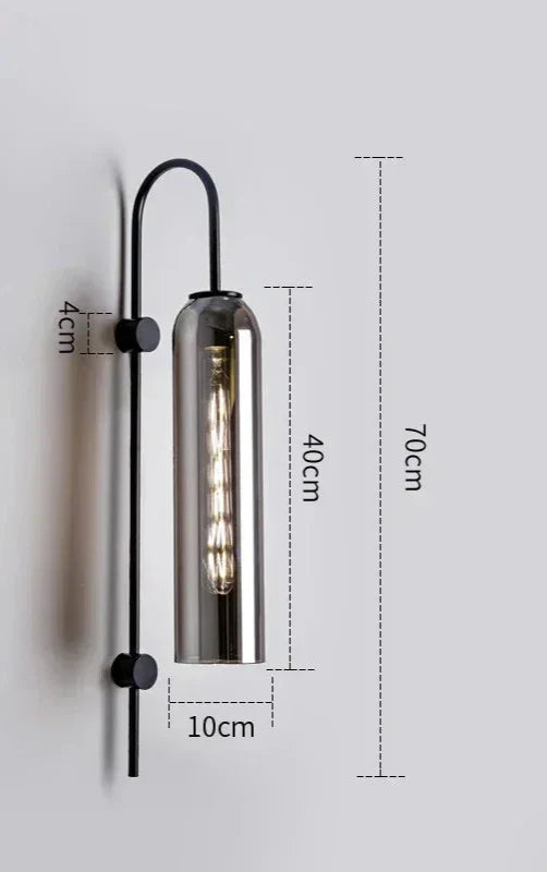 GlassGlow - Modern LED Vägglampa av Glas Carvallo