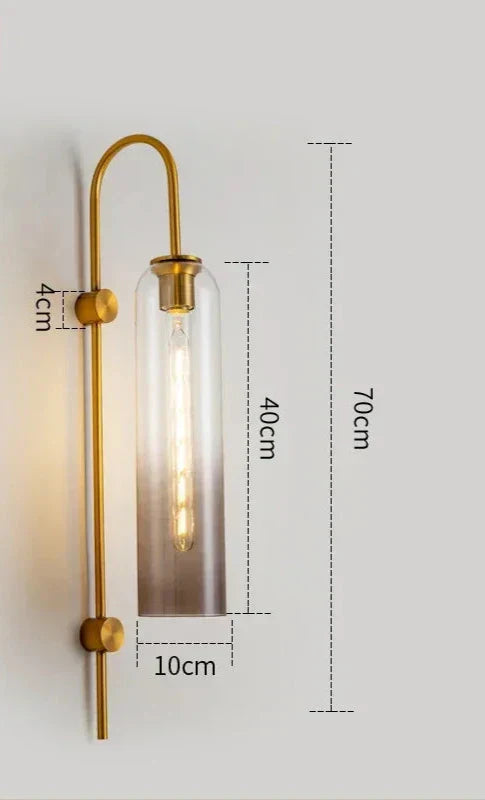GlassGlow - Modern LED Vägglampa av Glas Carvallo