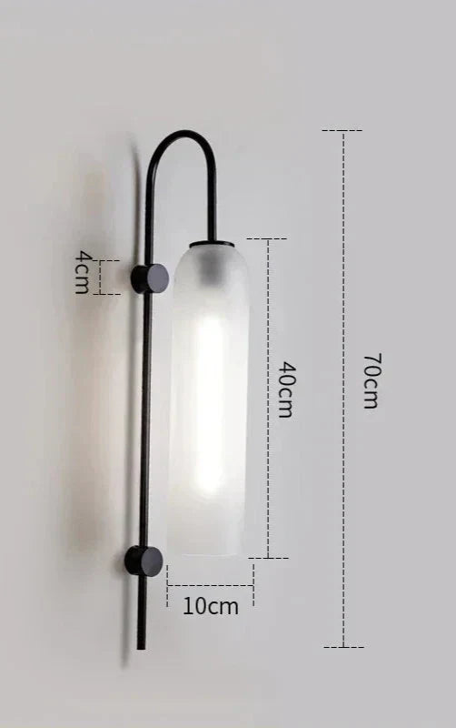 GlassGlow - Modern LED Vägglampa av Glas Carvallo
