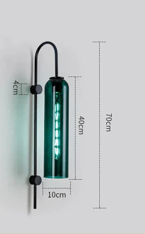 GlassGlow - Modern LED Vägglampa av Glas Carvallo