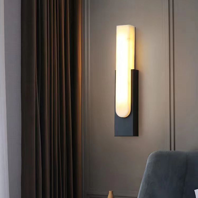 MarmorLuxe – Modern Marmor LED Vägglampa Carvallo