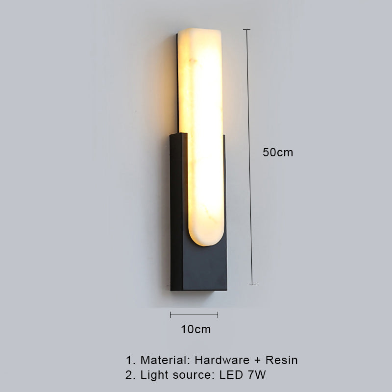 MarmorLuxe – Modern Marmor LED Vägglampa Carvallo