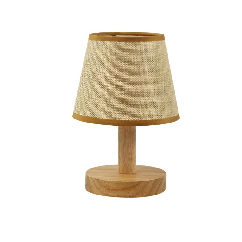 LumiWood - Dimbart LED Bordslampa i Trä för Sovrum & Vardagsrum Carvallo