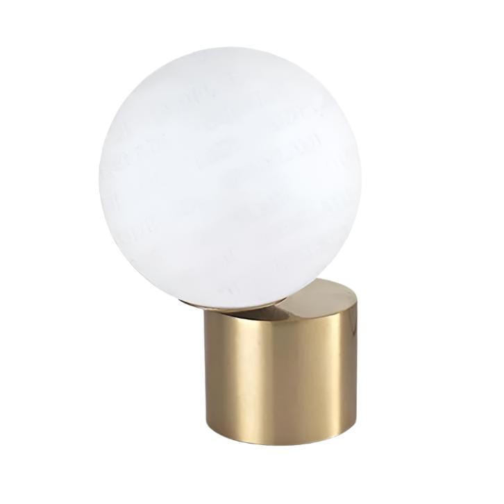 GlassGlow – Glaskula Bordslampa med LED-belysning i Modern Design | Nattlampa Carvallo