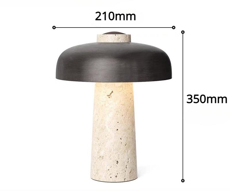 LuxeGlow - Marmorerad Skrivbordslampa med Tidlöst Design Carvallo