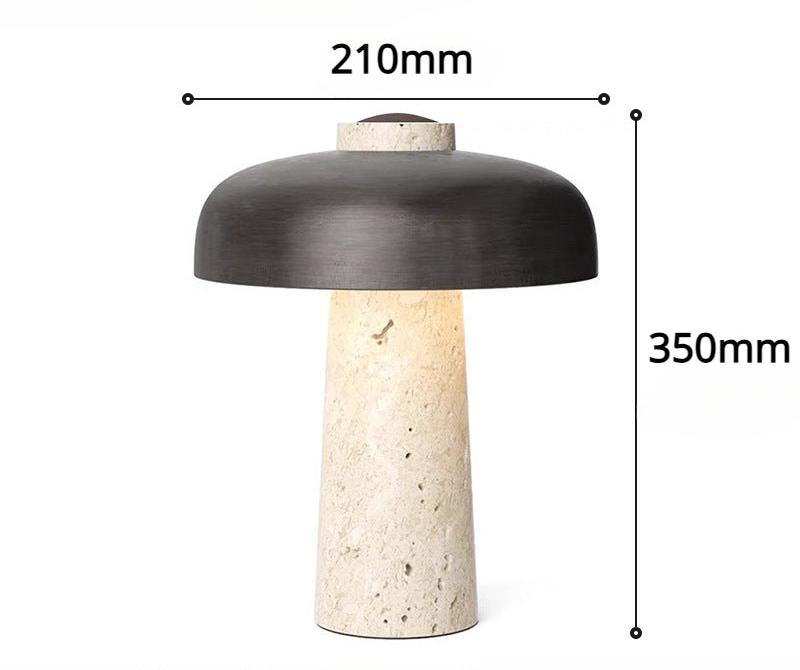 MarmorGlöd - Modern Marmor Skrivbordslampa | Elegant LED Bordslampa för Vardagsrum & Kontor Carvallo