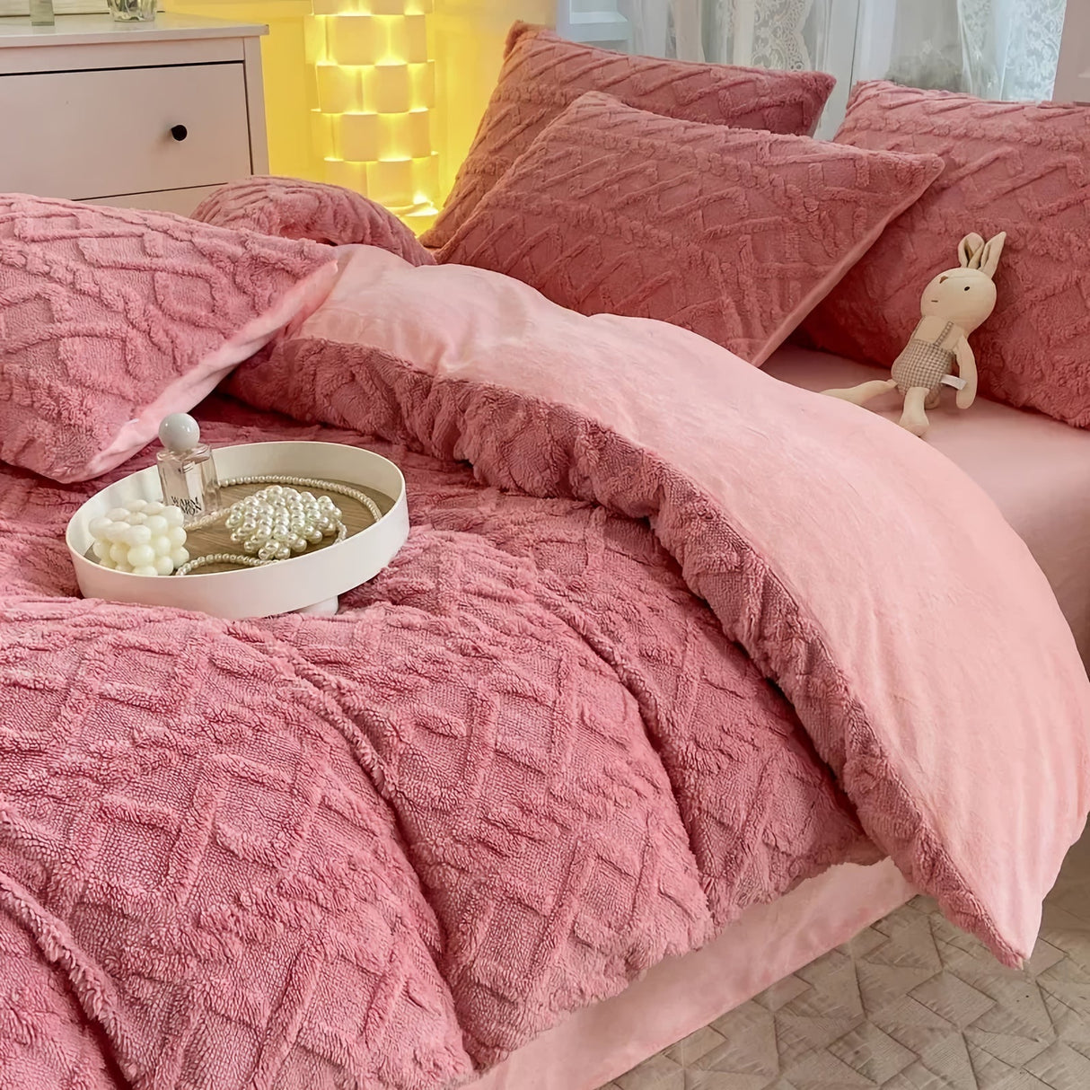 Royallure Lyxig Plysch Duntäcke - Ultra-mjuk & Cozy Sängkläder Carvallo