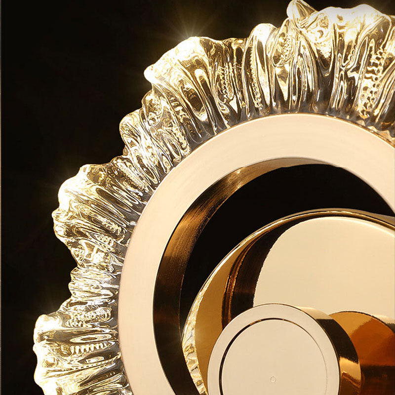 SunGlow – Guld LED Vägglampa Carvallo