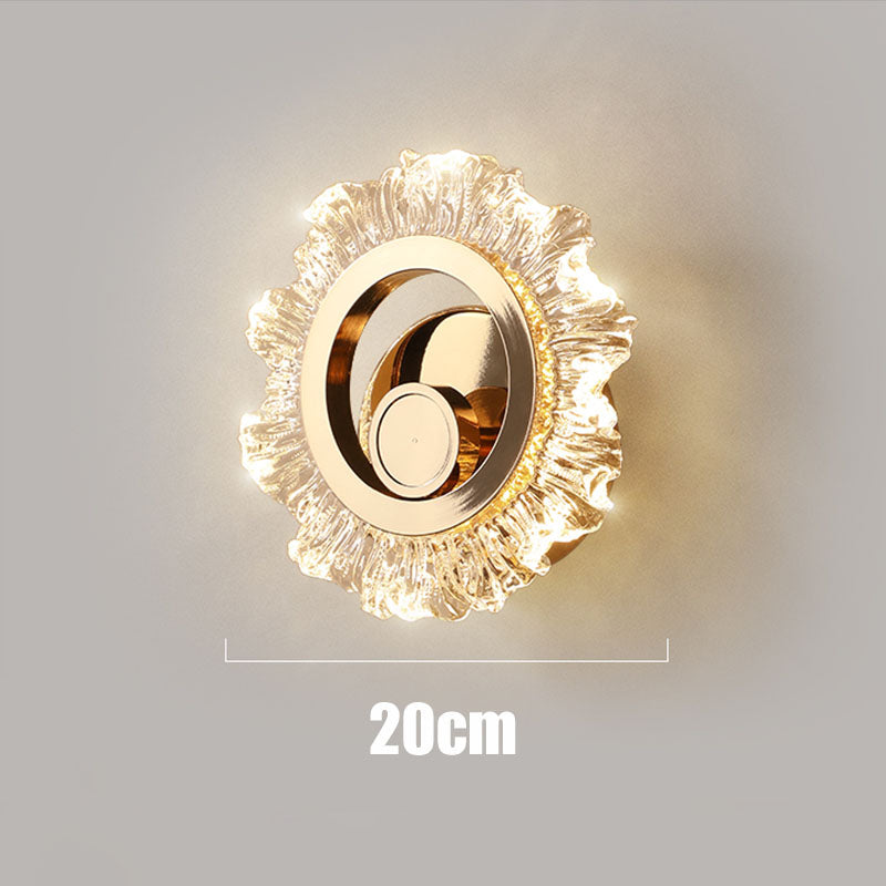 SunGlow – Guld LED Vägglampa Carvallo