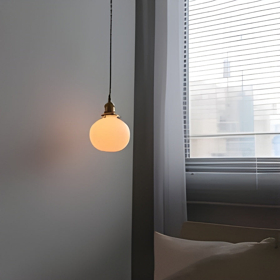 HarmonyGlow Light - Vintage-keramisk-glas-hänglampa Carvallo