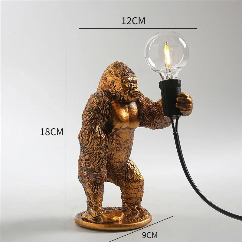 Majestic Gorilla Accent Lamp – Djärv och konstnärlig Statement Lighting MILA Sverige