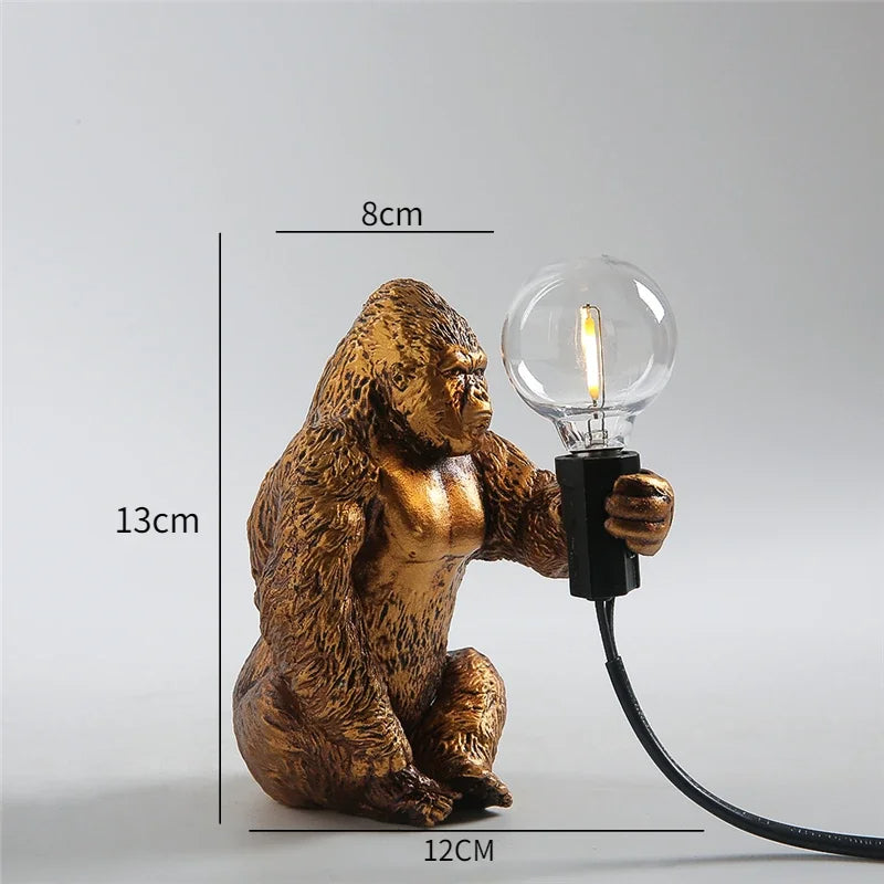 Majestic Gorilla Accent Lamp – Djärv och konstnärlig Statement Lighting MILA Sverige
