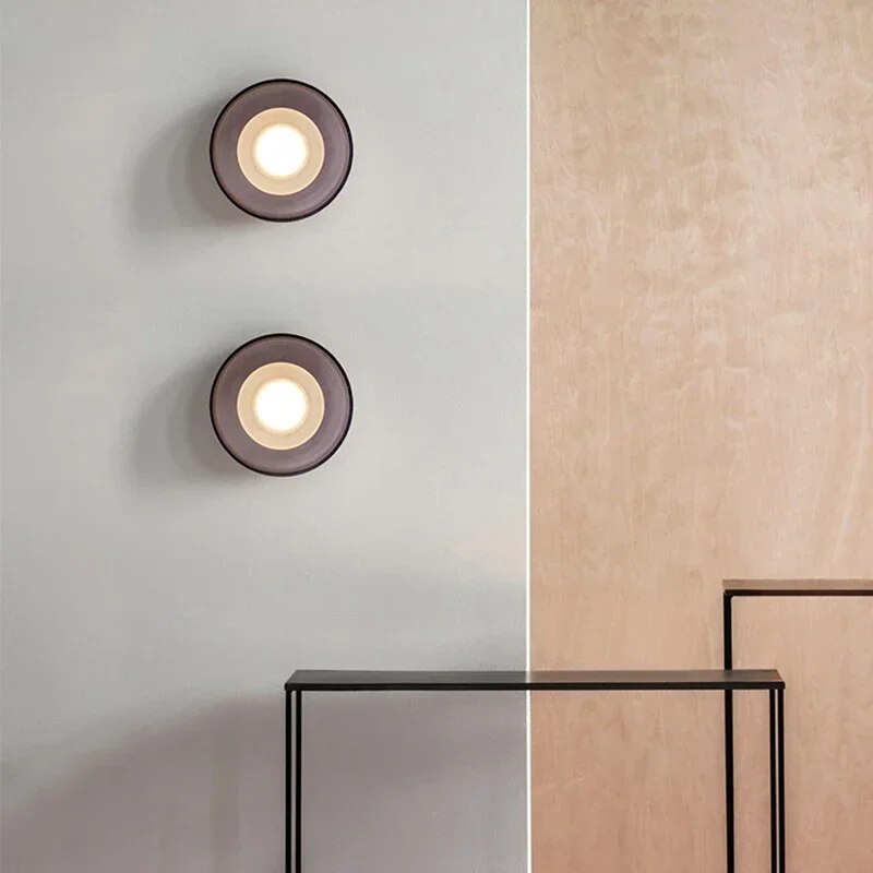 NovaNimbus - Rund Glas Vägglampa Carvallo