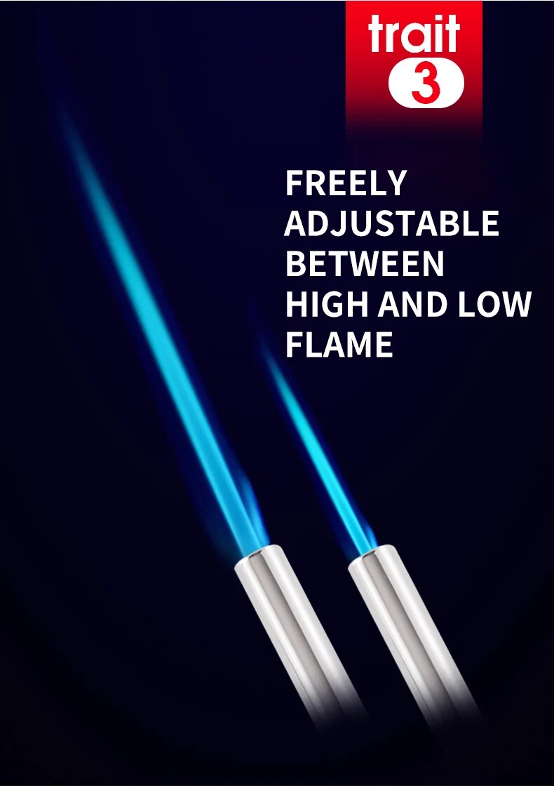 Carvallo Flammix Pro | Kraftfull flamma | För utomhusmatlagning & camping | Metall silver Carvallo